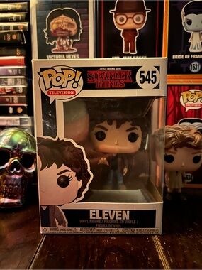 Funko Pop! Eleven Television Figure in Black, White, Brown